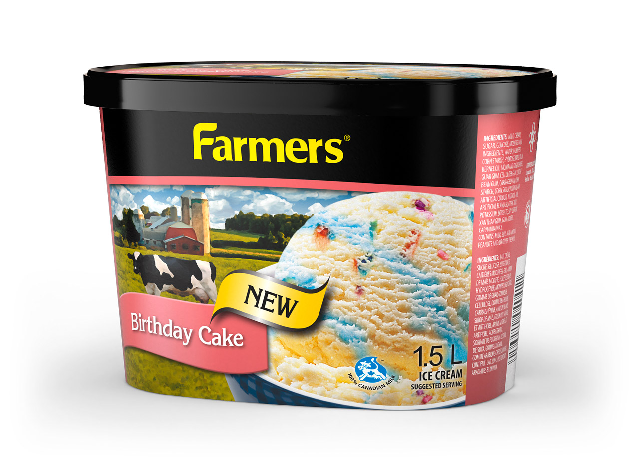 Product rendering: Ice cream carton